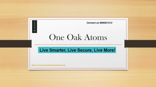 One Oak Atoms Brochure Gomti Nagar Lucknow