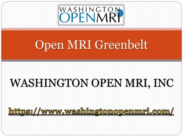 Washington Open MRI in Greenbelt, MD