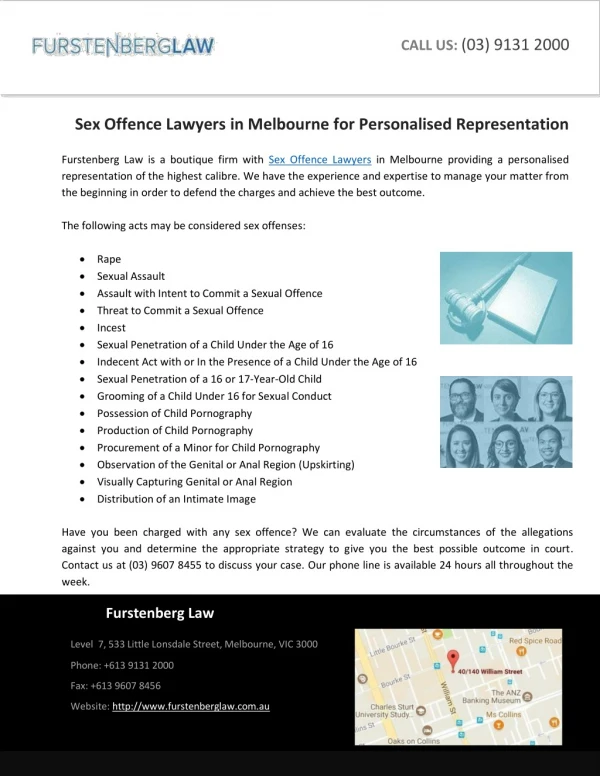 Sex Offence Lawyers in Melbourne for Personalised Representation