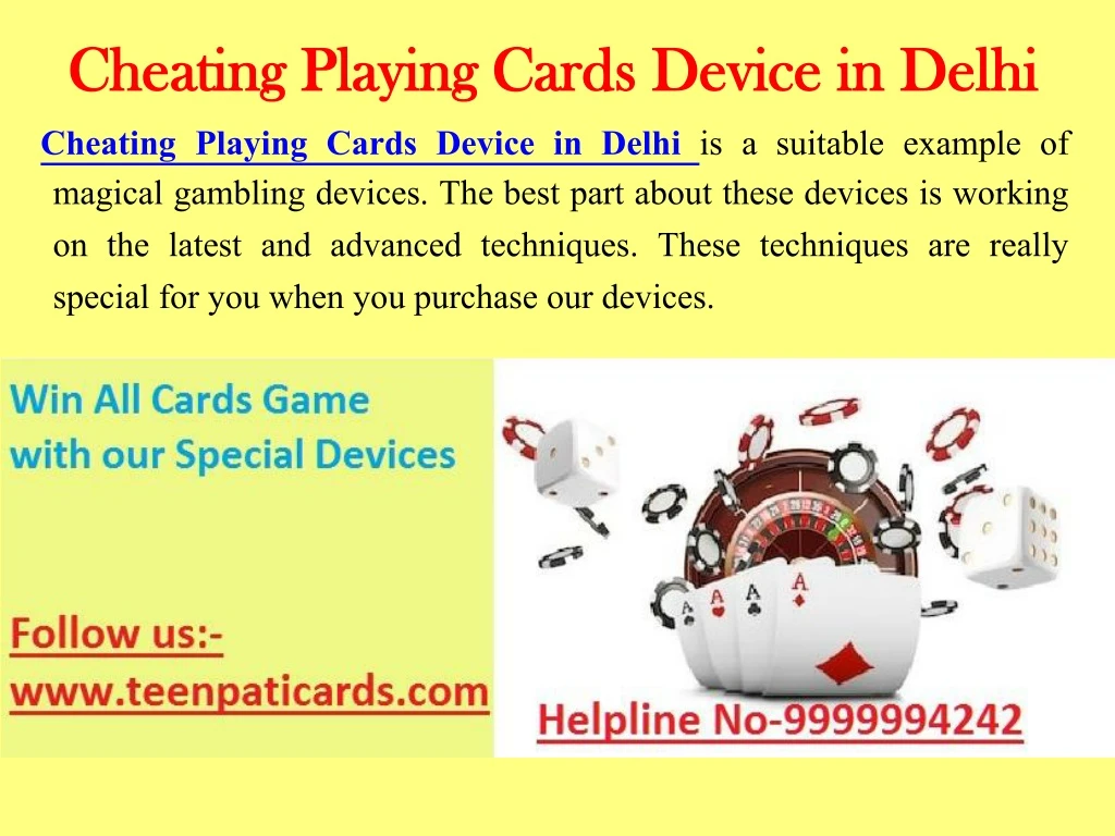 cheating playing cards device in delhi