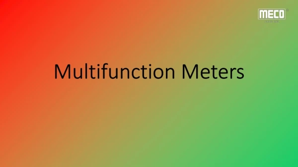 Multifunction Meters