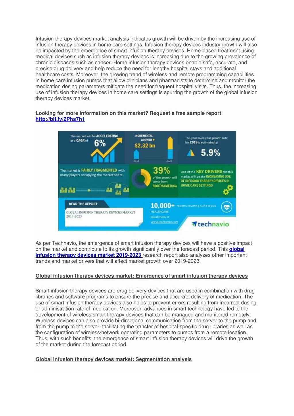 infusion therapy devices market analysis