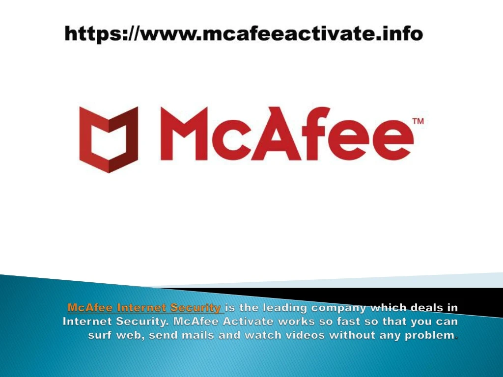 mcafee internet security is the leading company