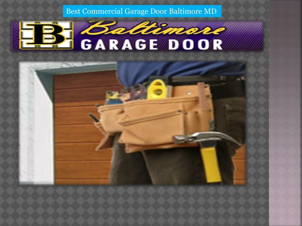 best commercial garage door baltimore md