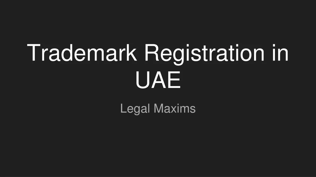 trademark registration in uae