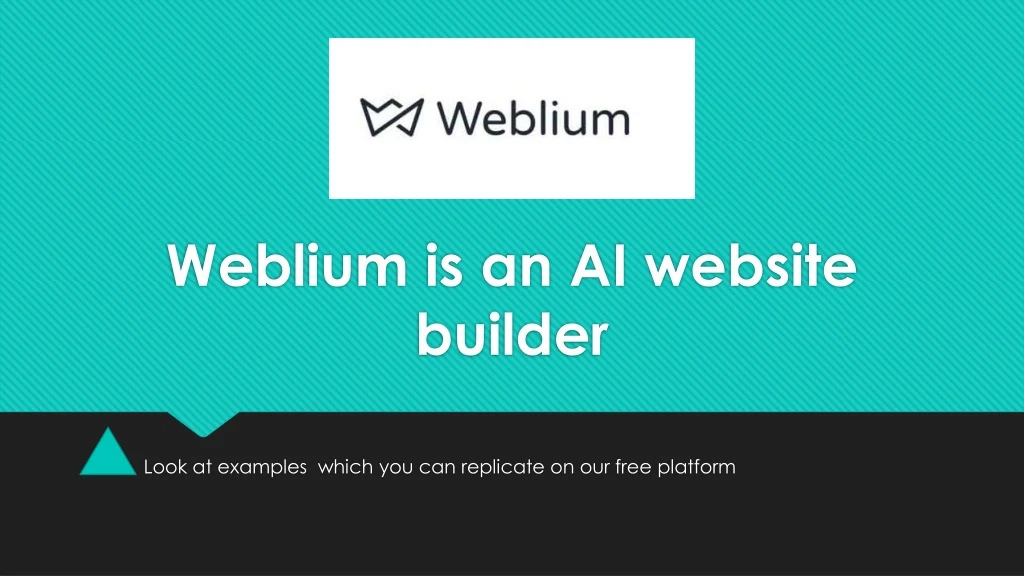 weblium is an ai website builder