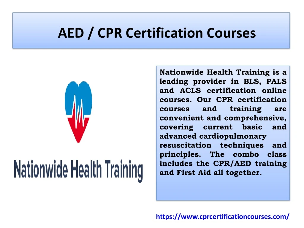 aed cpr certification courses