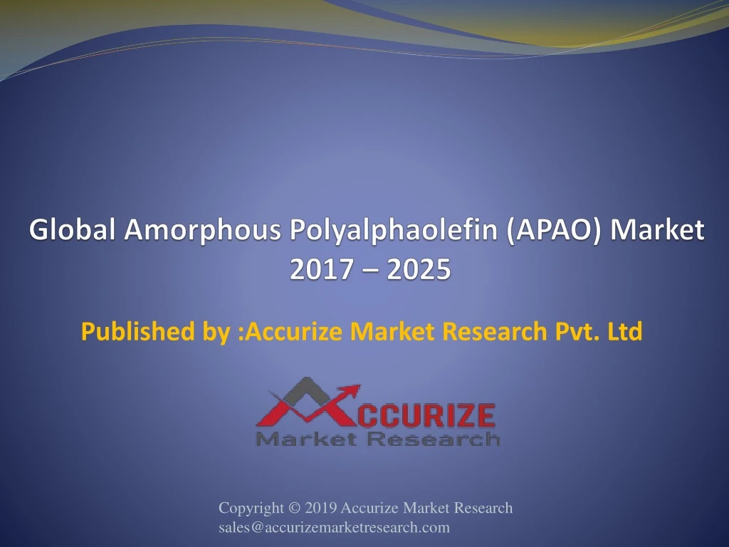 global amorphous polyalphaolefin apao market 2017 2025