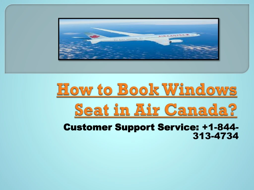 how to book windows seat in air canada
