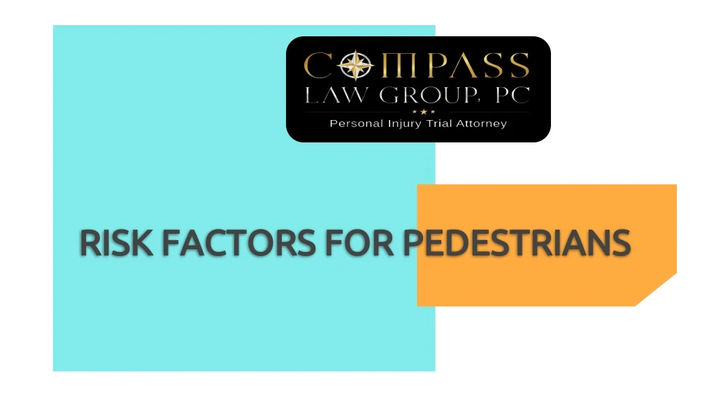 risk factors for pedestrians