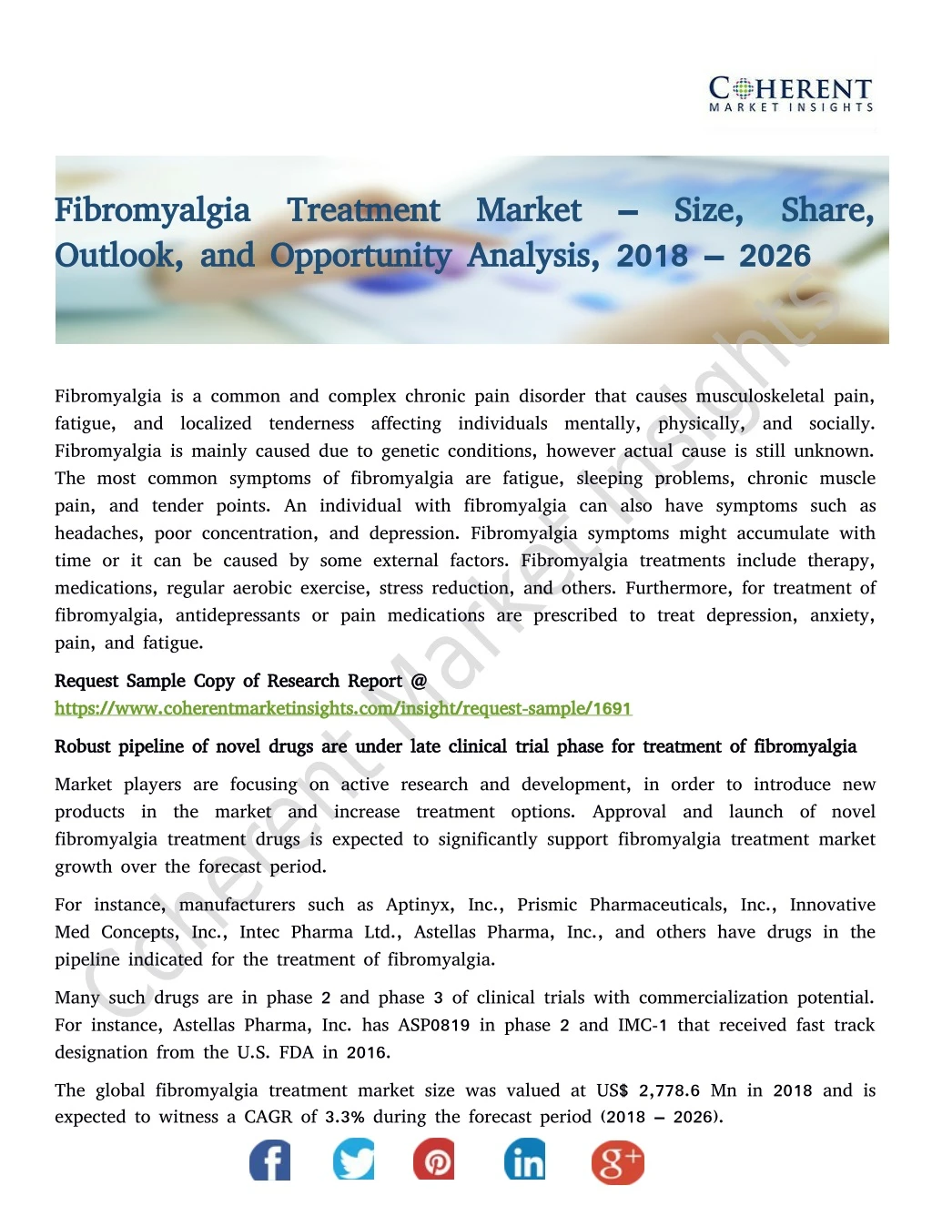 fibromyalgia treatment market size share
