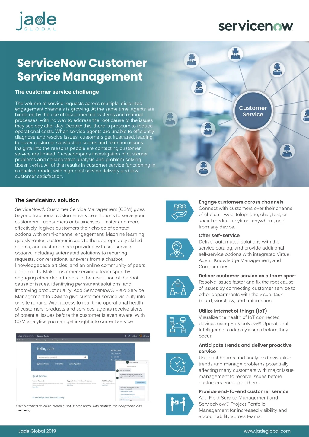 servicenow customer service management