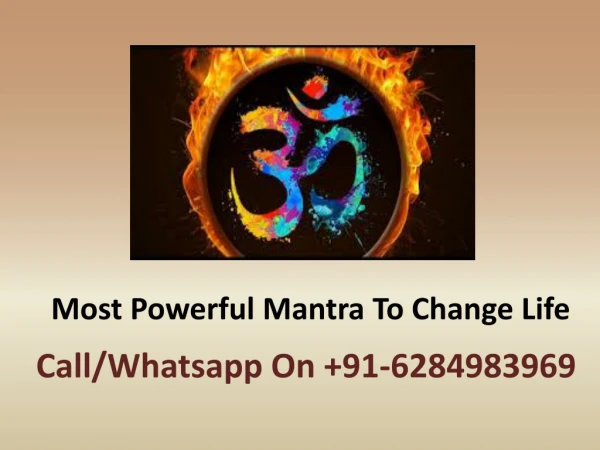 Most Powerful Mantra To Change Life