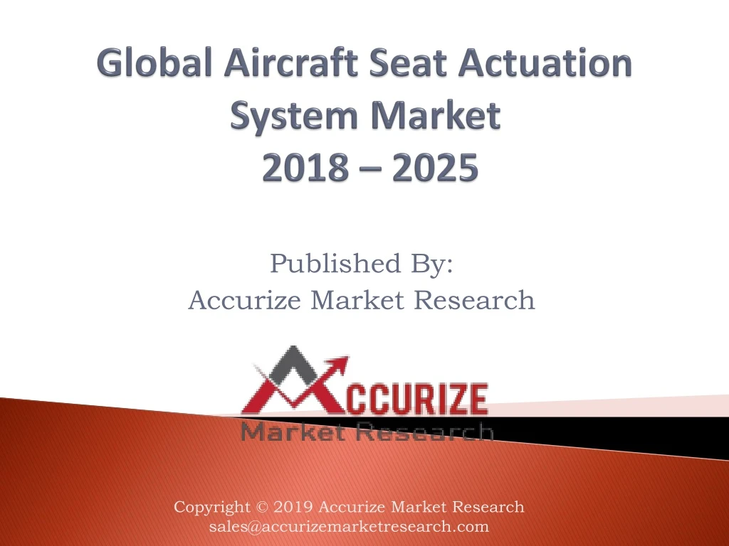 global aircraft seat actuation system market 2018 2025