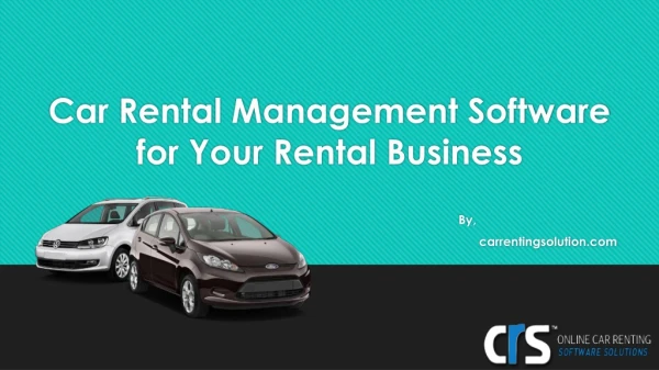 Car Rental Software Under One Roof
