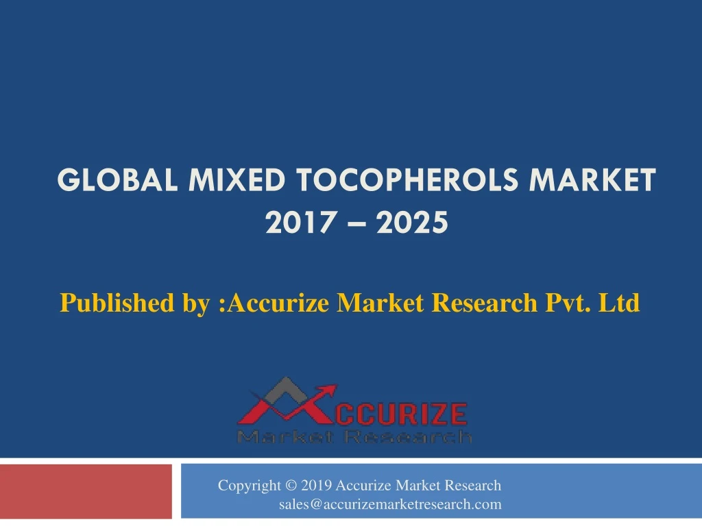 global mixed tocopherols market 2017 2025