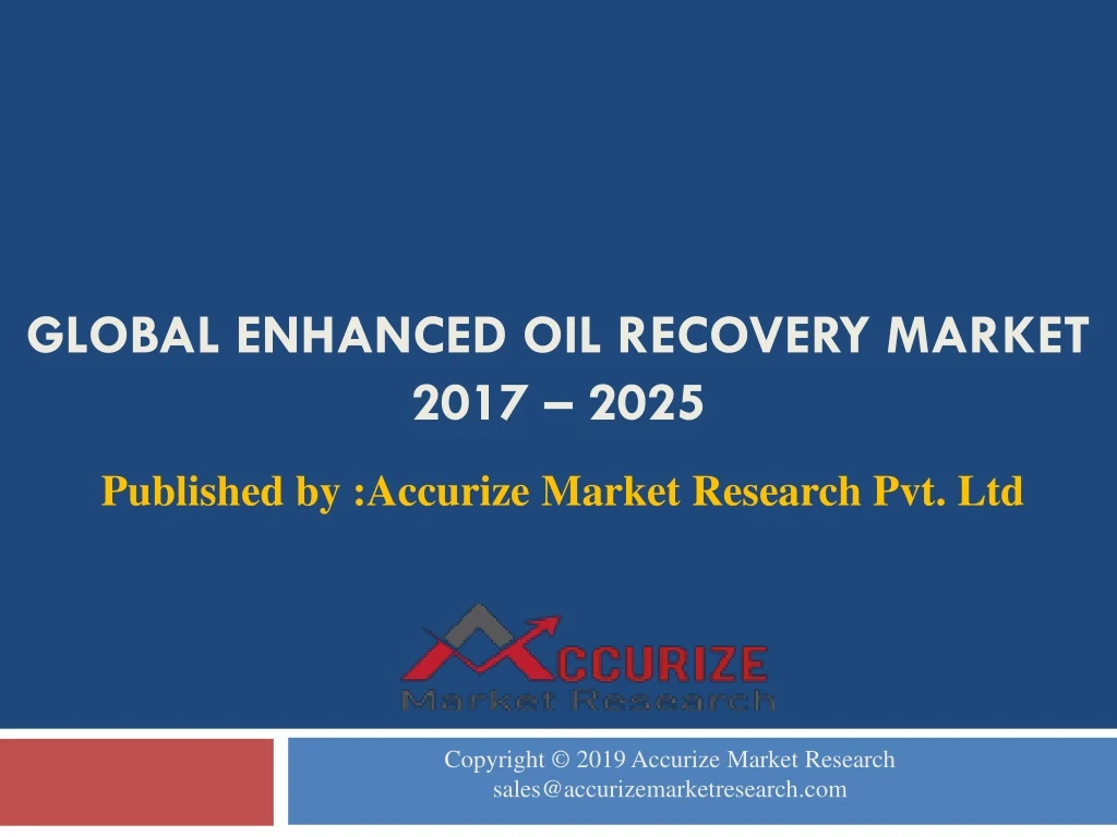 global enhanced oil recovery market 2017 2025