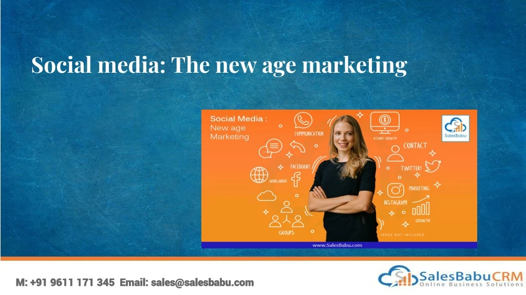 social media the new age marketing