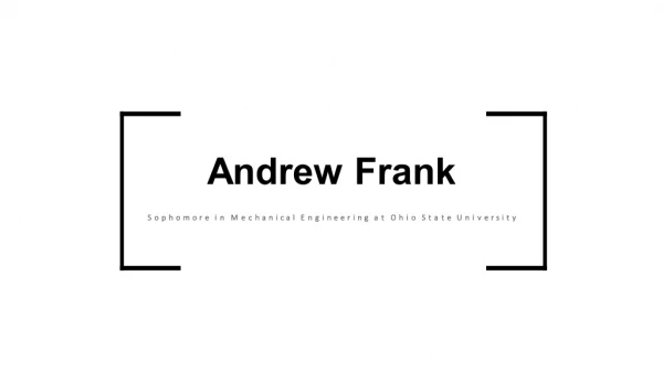 Andrew Frank (Cincinnati Ohio) - Highly Skilled Professional
