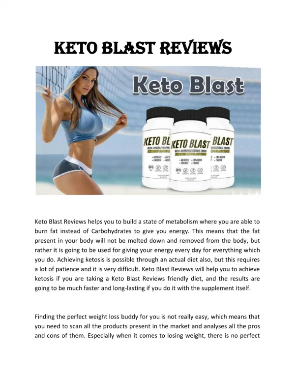 Keto Blast Reviews