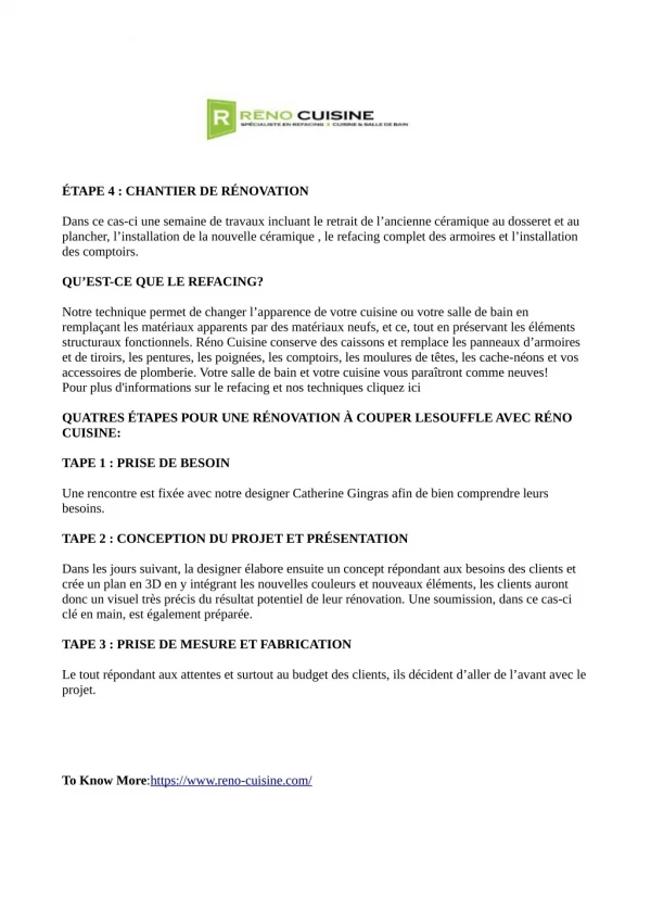 tape 4 chantier de r novation