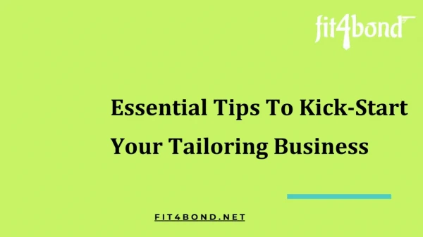 Essential Tips to Kick-Start Your Tailoring Business