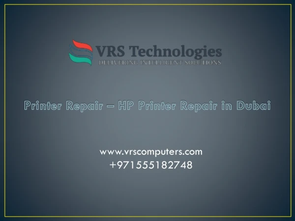 Printer Repair | HP Printer Repair Services Dubai