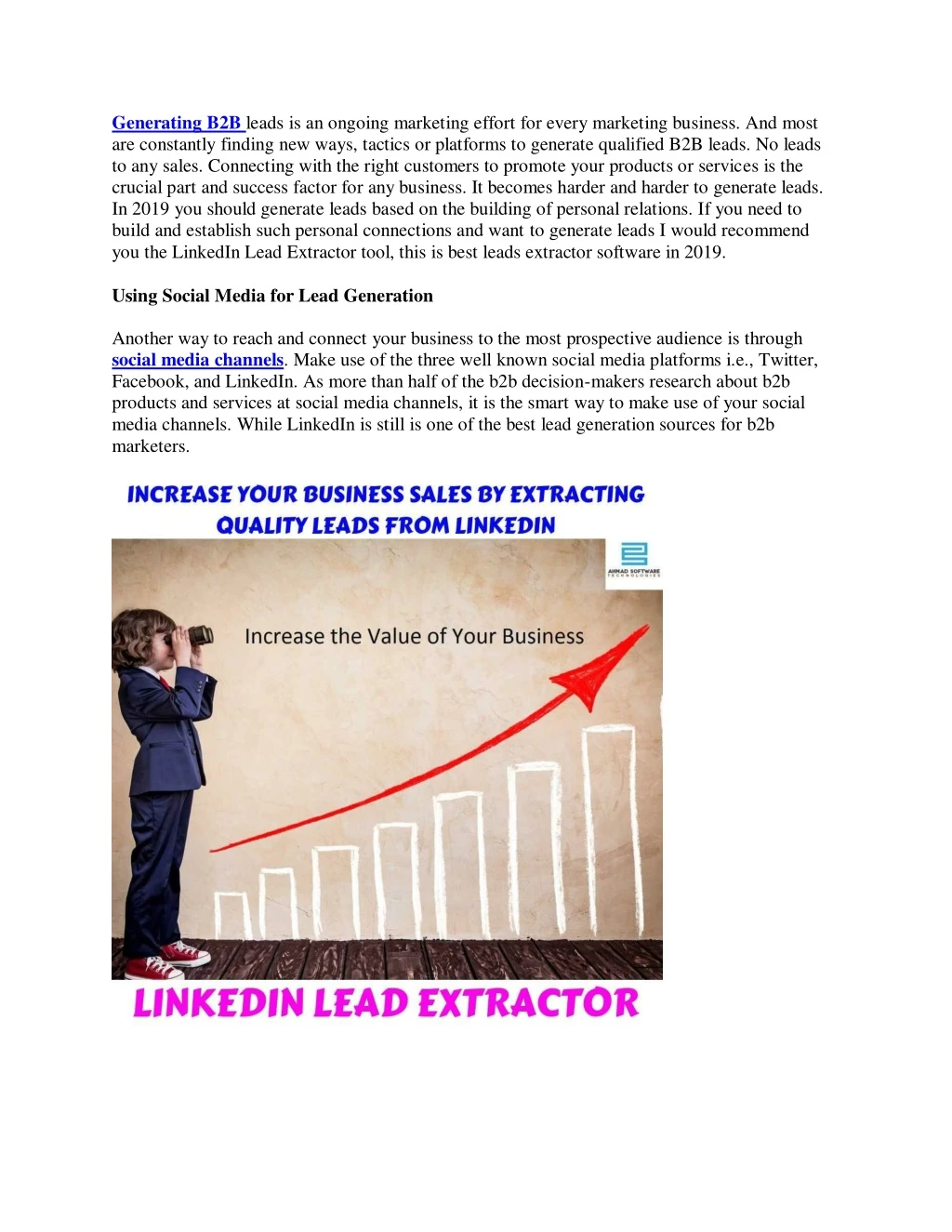 generating b2b leads is an ongoing marketing