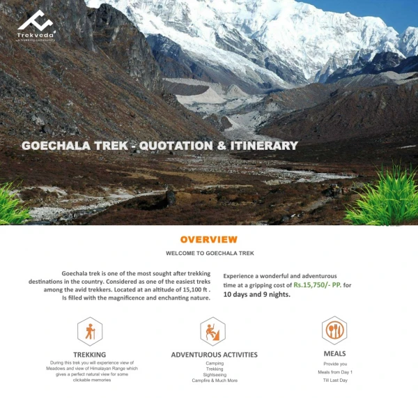 goechala trek goechala trek quot