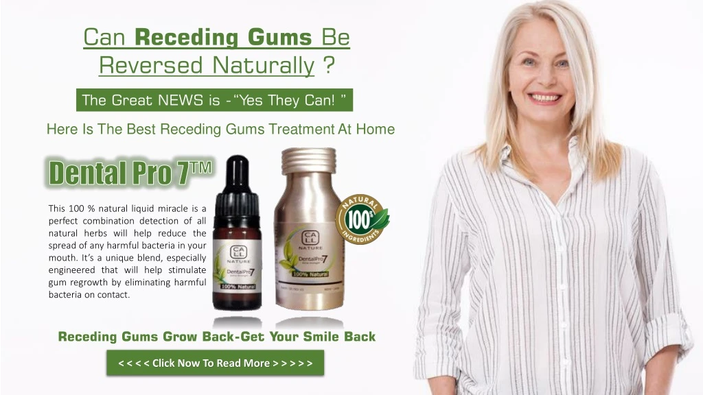 can receding gums be reversed naturally