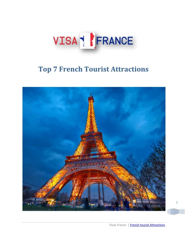 Top Seven French attractive places to visit