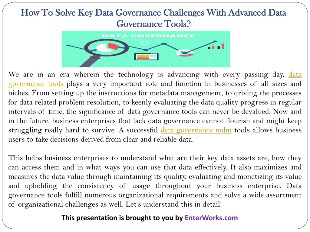 how to solve key data governance challenges with