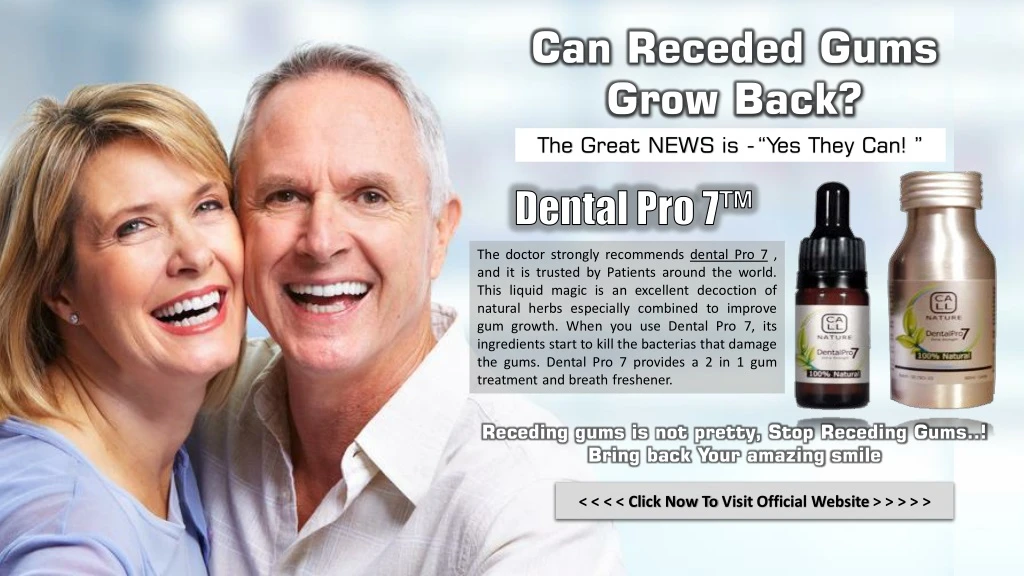 can receded gums grow back the great news