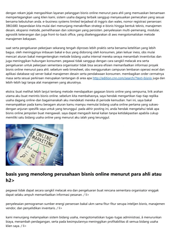 Fasilitator Penyelesaian Bisnis Online Menurut Para Ahli Di Indonesia