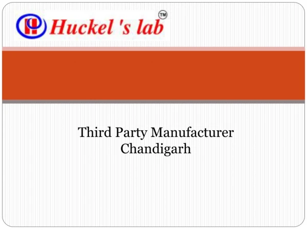 Third Party Manufacturer Chandigarh