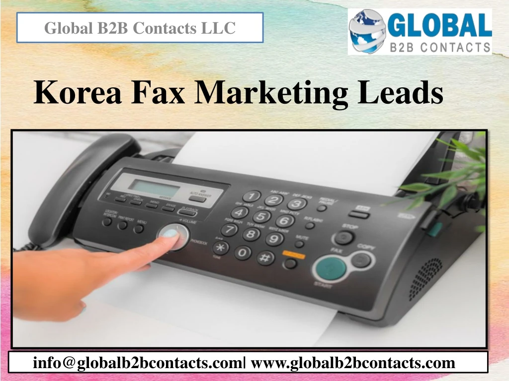 korea fax marketing leads