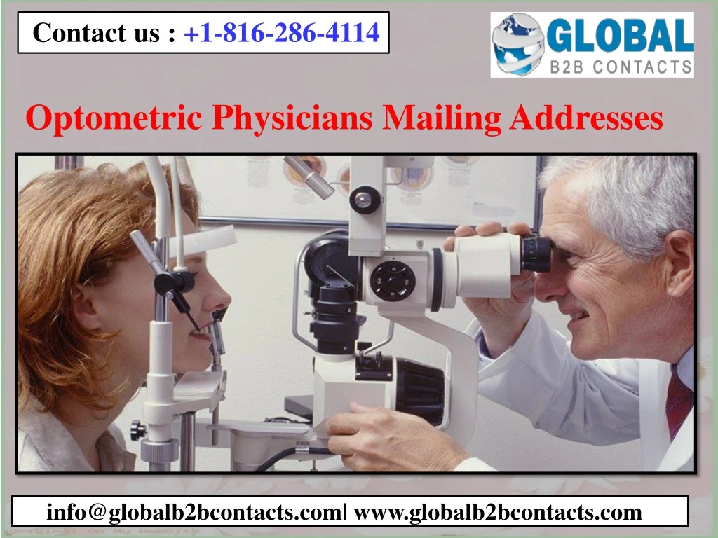 optometric physicians mailing addresses