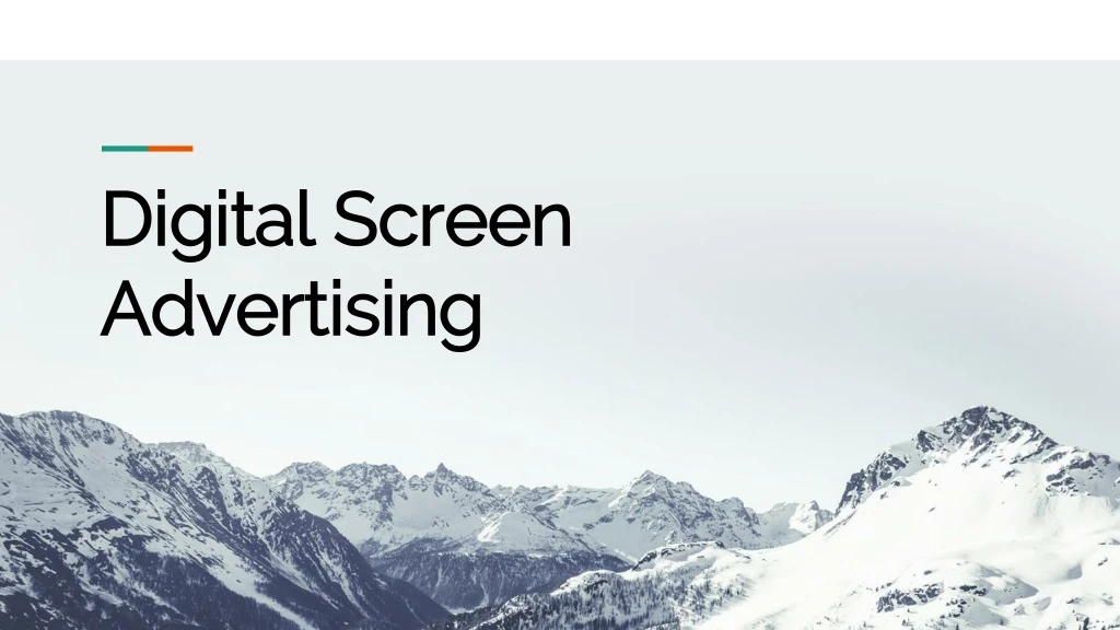 digital screen advertising