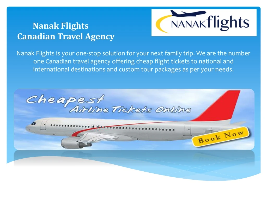 nanak flights canadian travel agency