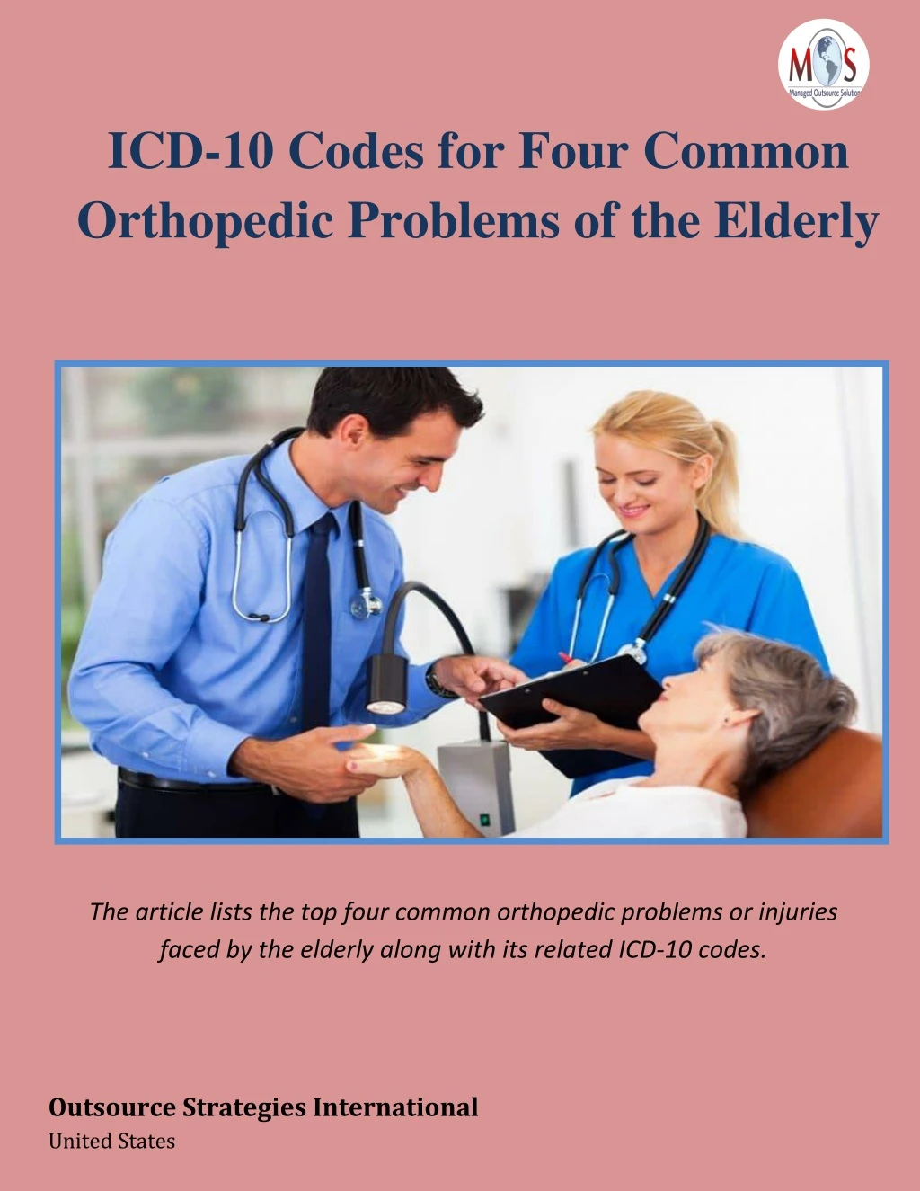 icd 10 codes for four common orthopedic problems