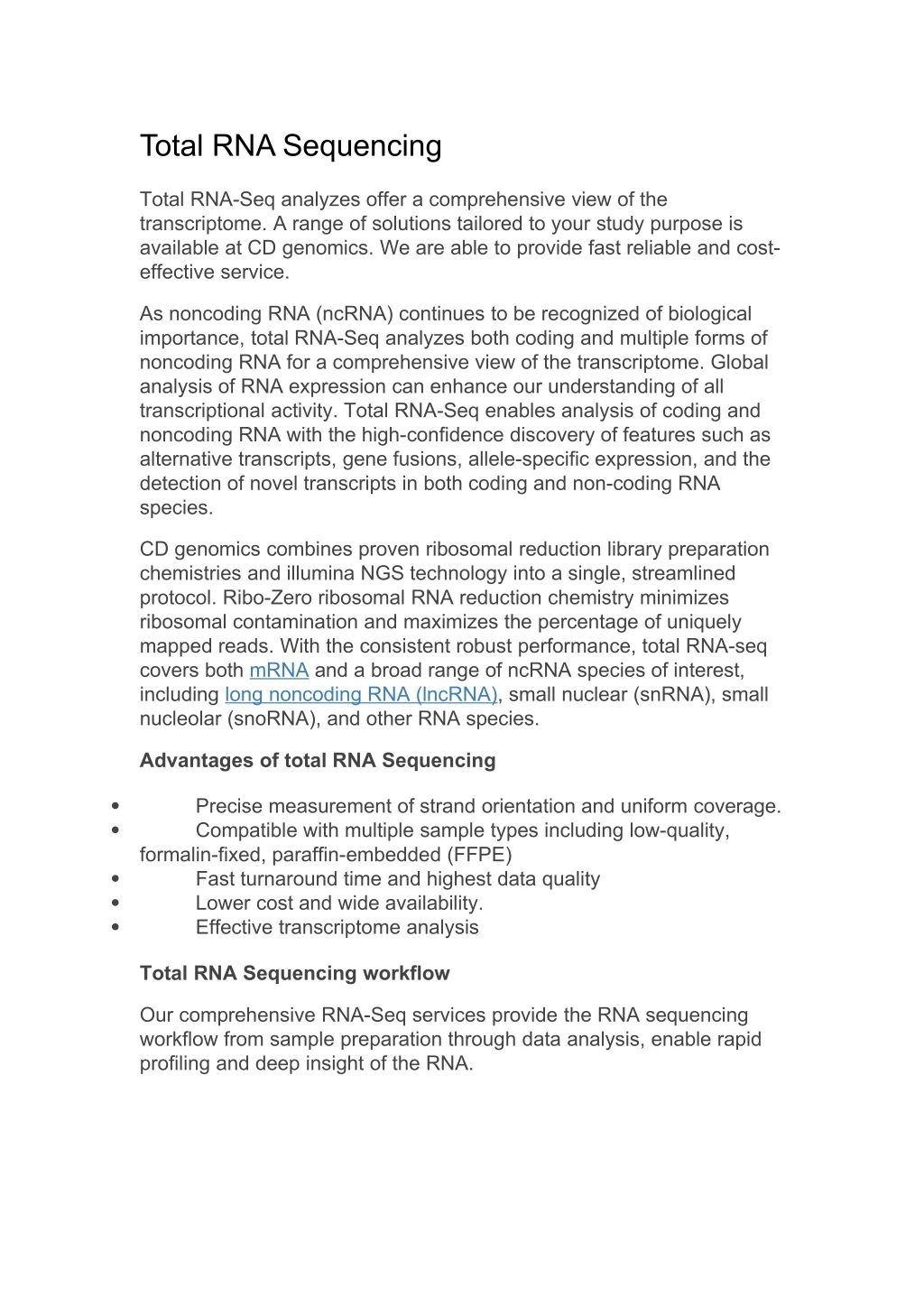 total rna sequencing