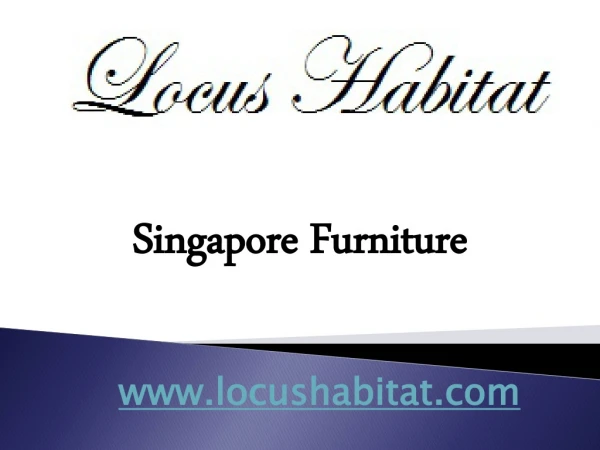Singapore Furniture