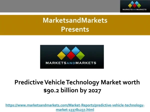 Predictive Vehicle Technology Market worth $90.2 billion by 2027