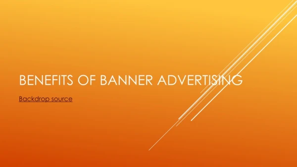Benefits of Banners