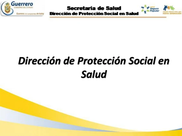 Direcci n de Protecci n Social en Salud