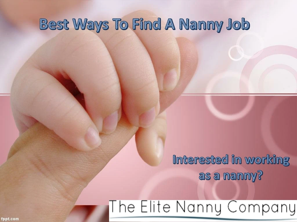 best ways to find a nanny job