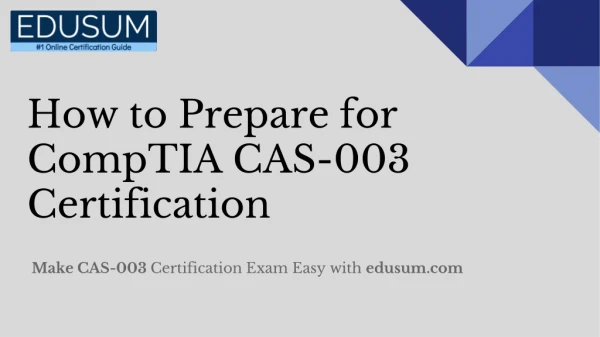 Best Study Guide with Latest Que.-Ans. For CompTIA CASP Certification Exam.
