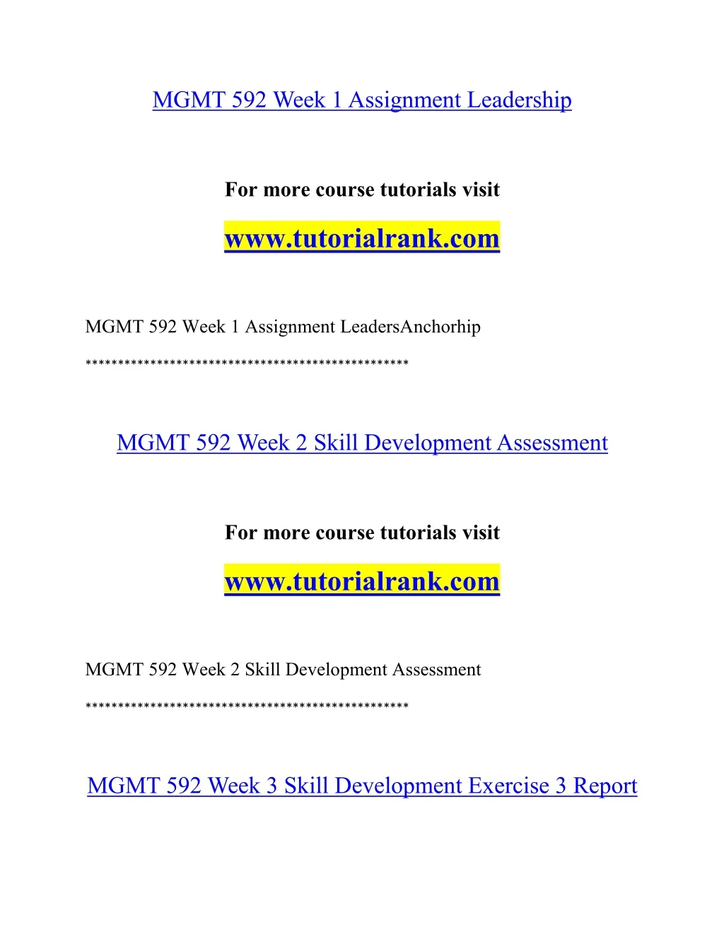 mgmt 592 week 1assignment leadership