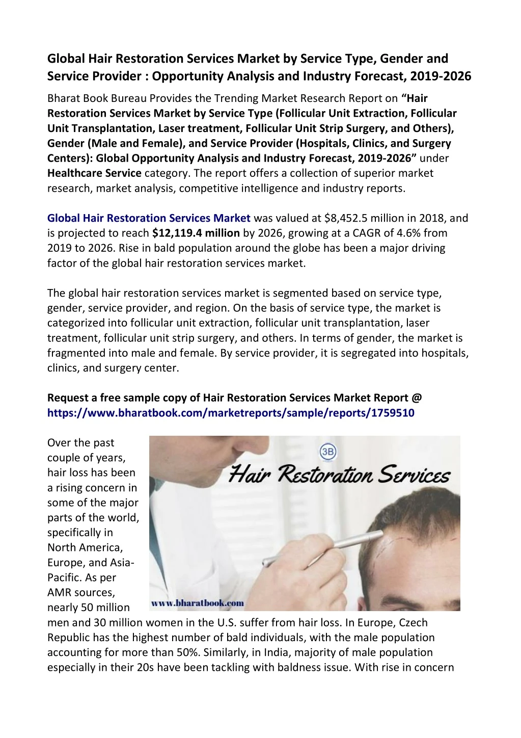 global hair restoration services market