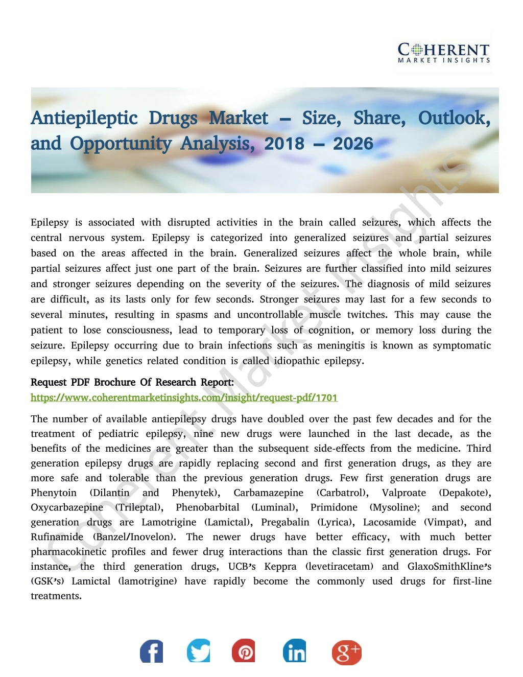 antiepileptic drugs market size share outlook